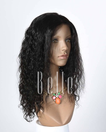 100% Human Hair Indian Virgin Hair Lace Front Wig Brazilian Curl Hot-selling