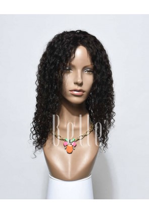 Swiss Lace Front Wigs 100% Premium Indian Remy Hair 10mm Curl