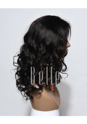 Beyonce Wave Most Popular Chinese Virgin Hair Silk Top Lace Front Wig 