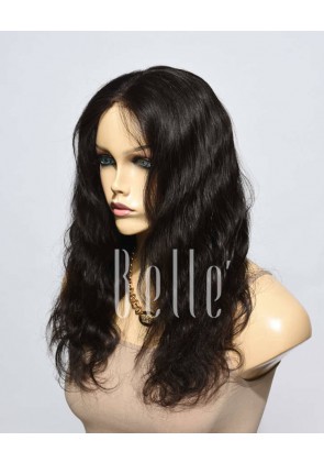 100% Premium Indian Virgin Hair Silk Top Lace Front Wig Body Wave In Stock