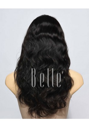 100% Premium Indian Remy Hair Silk Top Lace Front Wig Body Wave In Stock