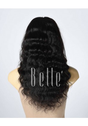 100% Best Human Hair Brazilian Virgin Hair Silk Top Lace Front Wig Deep Body Wave