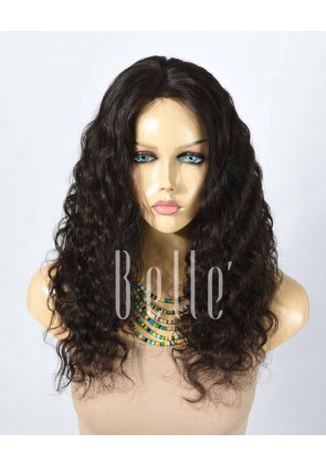 Deep Body Wave 100% Best Human Hair Malaysian Virgin Hair Silk Top Lace Front Wig