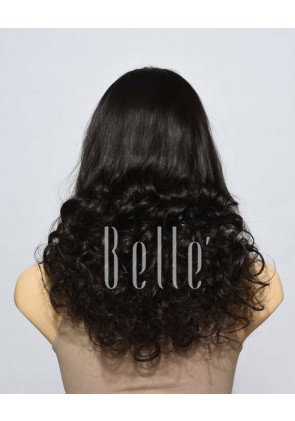 Half Spiral Curl High-end Swiss Lace Front Cap Wig Peruvian Virgin Hair