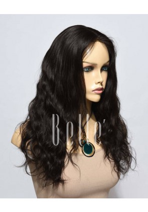 Natural Wave Affordable Lace Front Wig Best Malaysian Virgin Hair No Shedding