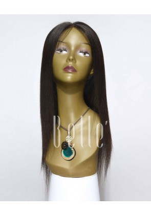 Silky Straight 100% Best Peruvian Virgin Hair Lace Front Wig In Stock