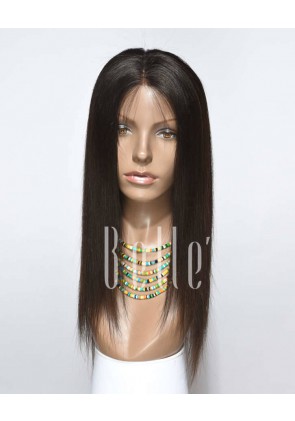 Silky Straight 100% Best Indian Remy Hair Lace Front Wig In Stock